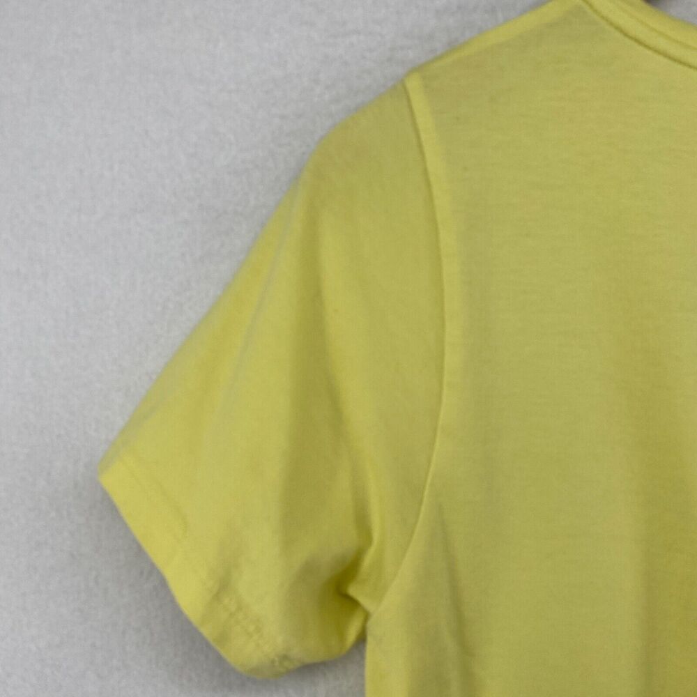 EILEEN FISHER Top S Organic Cotton Jersey Crewneck Short Sleeve Yellow - Picture 6 of 13
